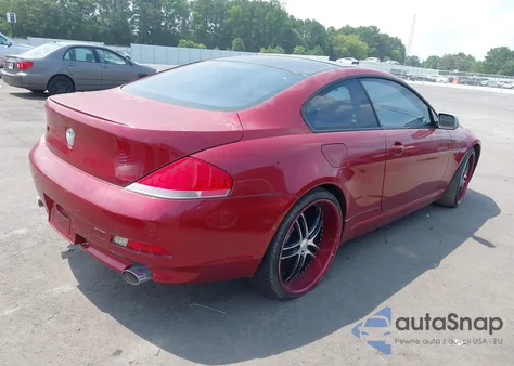 2004 BMW 645Ci z USA, uszkodzony, nr VIN WBAEH73484B215624